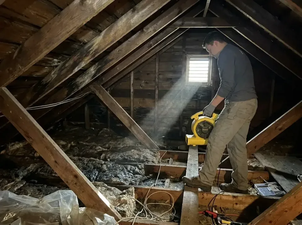 attic-water-damage-drying-proc-007 — frequently asked questions, Emergency Water Extraction & 24/7 Flood Response in Rising…